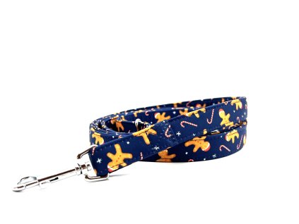 Perníček na tmavě modré s čepičkou vodítko