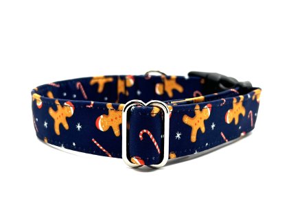 Obojek Perníček na tmavě modré s čepičkou