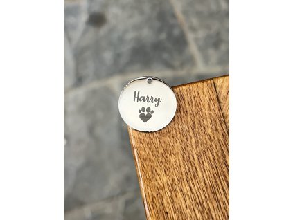 Psí známka Tlapkosrdce