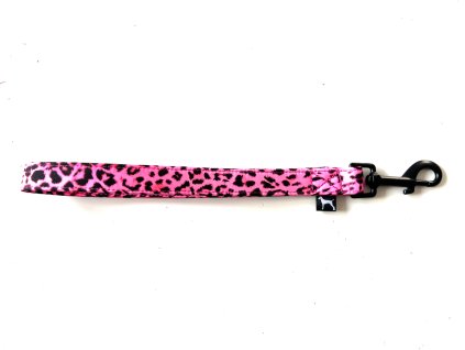 Leopard pink klíčenka