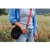 Pamlskovník ledvinka/crossbody taštička černá, POPRUH BAREVNÝ VOLITELNÝ