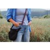 Pamlskovník ledvinka/crossbody taštička černá, POPRUH BAREVNÝ VOLITELNÝ