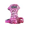 Leopard pink náprsenkový postroj