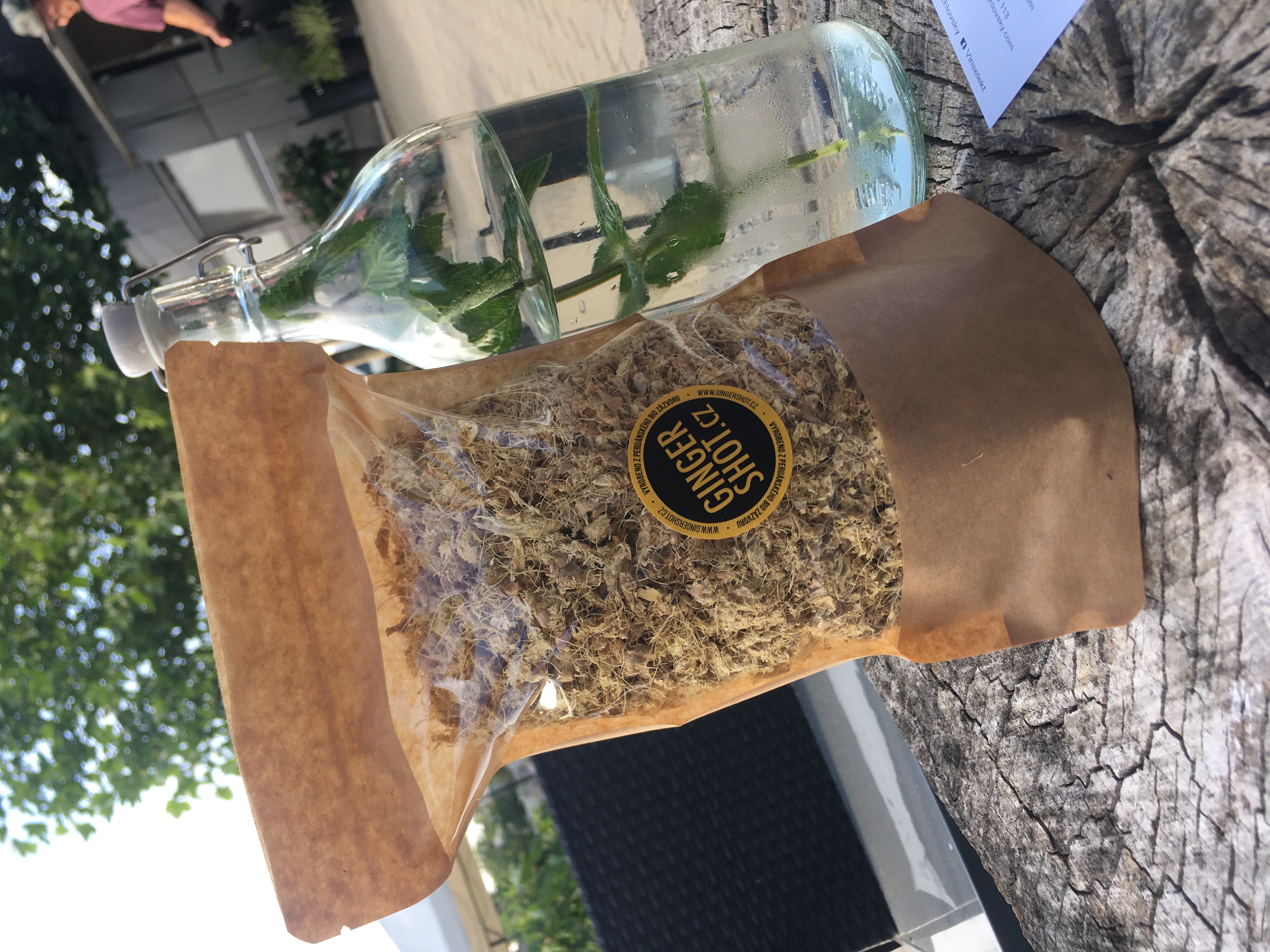 domácí ICE TEA z peruánského BIO zázvoru