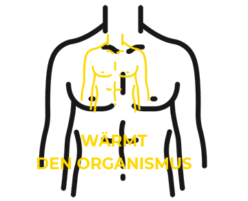 Wärmt den Organismus