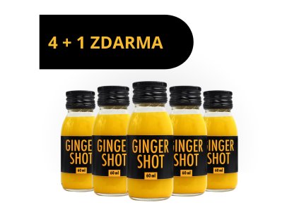 Ginger Shot 60ml 4ks + 1ks zadarmo