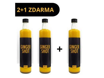 Ginger Shot Classic 2x500ml + 1x500ml ZDARMA
