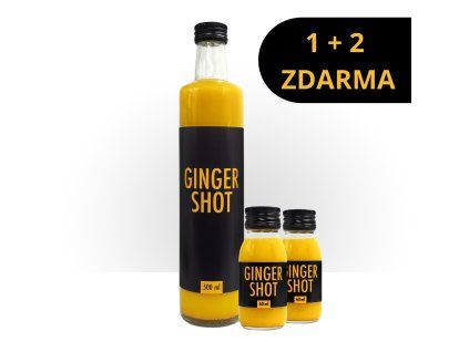 Ginger Shot 500ml + 2x60ml ZDARMA