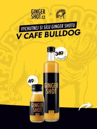 Ginger Shoty @gingershot.cz 💥 nově také ve stylové kavárně Cafe Bulldog @cafebulldogsinglemalt 🥃 něco málo o této stylové...