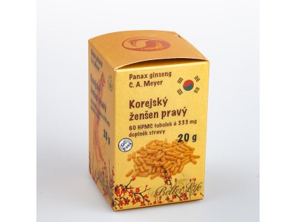 Żeń-szeń koreański 6-letni, GOLD, kapsułki roślinne, 60 szt.