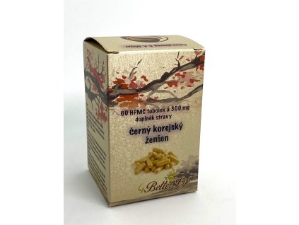 Ženšen, korejský, tobolky, černý, tobolek 60 ks, 20 000 mg
