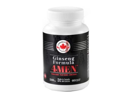Ženšen, americký (Kanada), receptura pro muže, tobolky, želatinové, 60 ks, 32,4 g