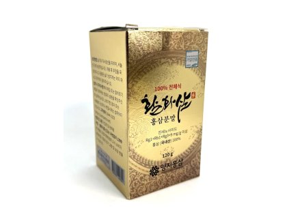 Żeń-szeń koreański czerwony, proszek, 9 mg/g, 120 g