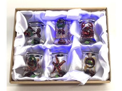 Ženšen kořínky a skleničky dárková sada