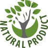 natural product logo kruh