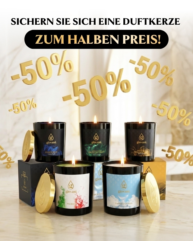 Duftkerzen zum halben Preis!