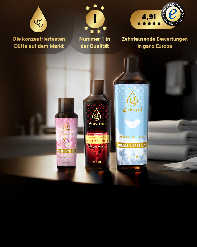 Luxuriöse Giovani-Wäscheparfüms