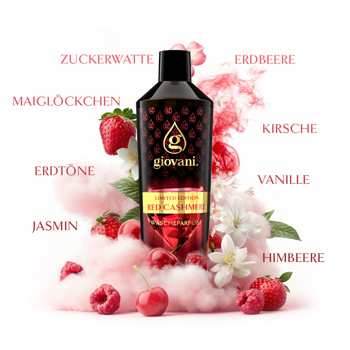 Inhaltsstoffe von GIOVANI RED CASHMERE limitierte auflage Wäscheparfüm