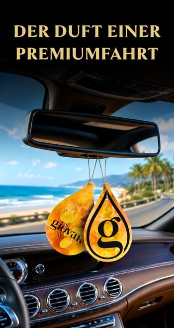 Giovani Duftanhänger fürs Auto mit Premiumduft