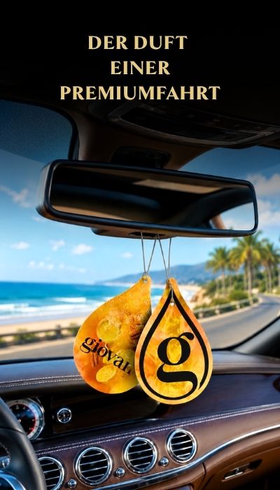 Giovani Duftanhänger fürs Auto mit Premiumduft