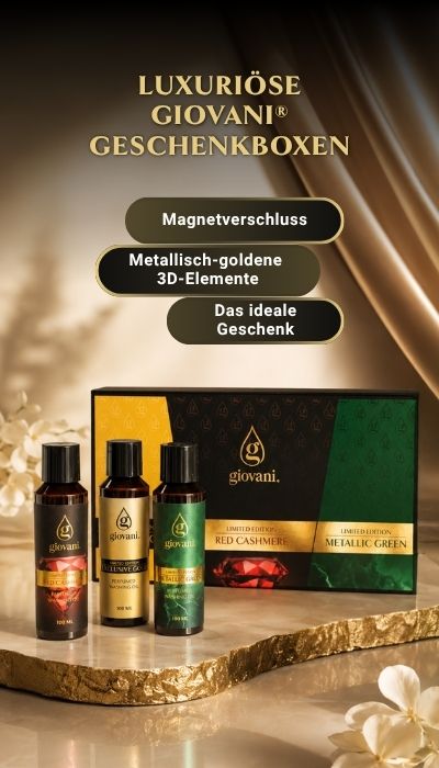 Luxuriöse Geschenkboxen mit Waschdüften von Giovani