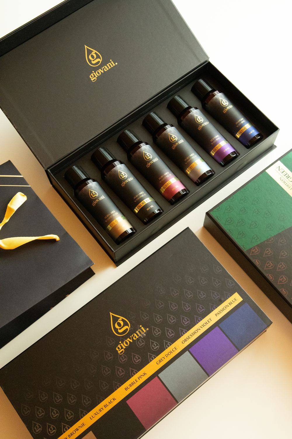 Sechs Giovani Wäscheparfums im Geschenkset 