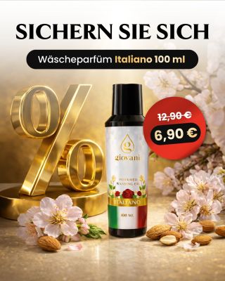ITALIANO Wäscheparfum zum fast HALBEN PREIS! 😍🇮🇹 Ein spezielles Angebot für deinen Lieblingsduft in der 100-ml-Größe, das...