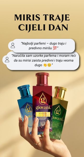 Giovani parfemi s dugotrajnim mirisom