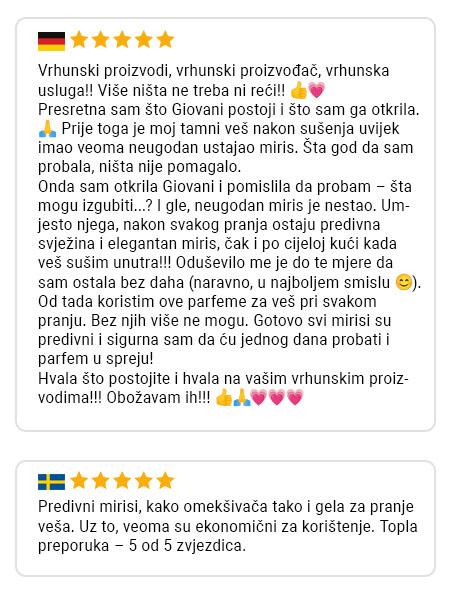Recenzija kupca Giovani 2