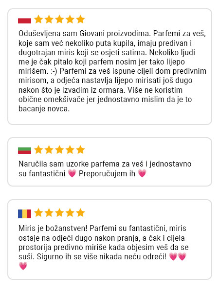 Recenzija kupca Giovani 8