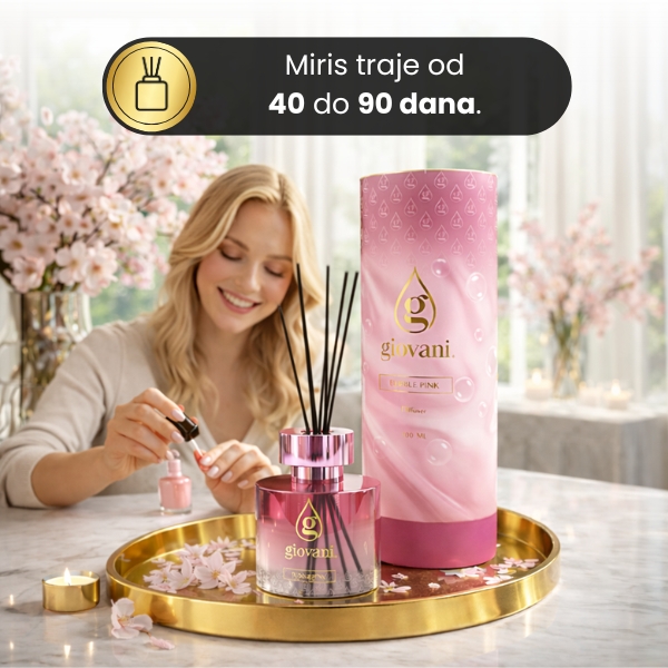 Premium difuzer sa štapićima BUBBLE PINK