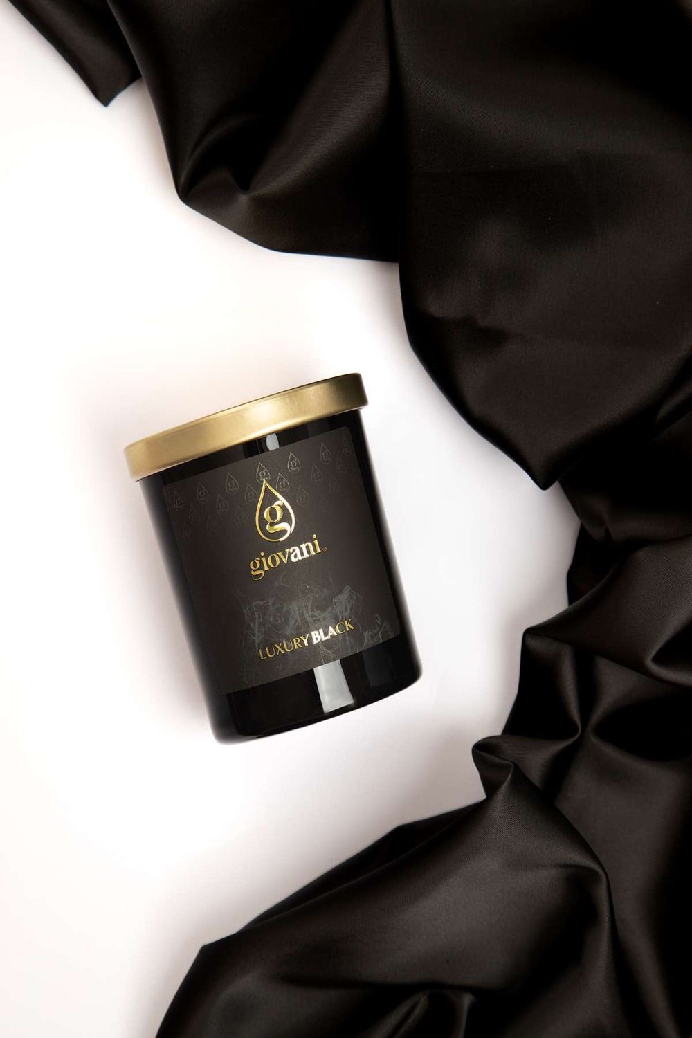 Декоративна ароматна свещ Giovani LUXURY BLACK