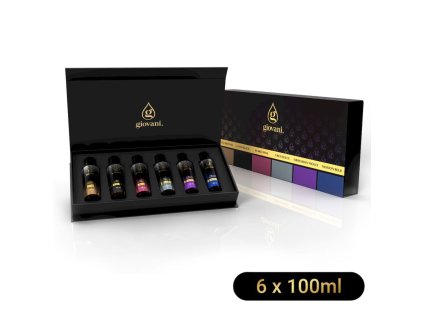Подаръчна кутия и 6 парфюма за пране Giovani от 100 ml