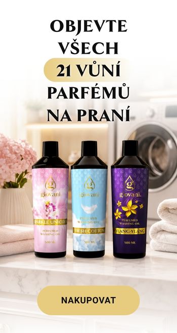 Objevte všechny vůně parfémů na praní Giovani
