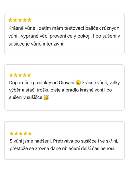 Recenze zákazníka Giovani 10