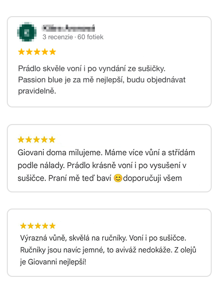 Recenze zákazníka Giovani 5