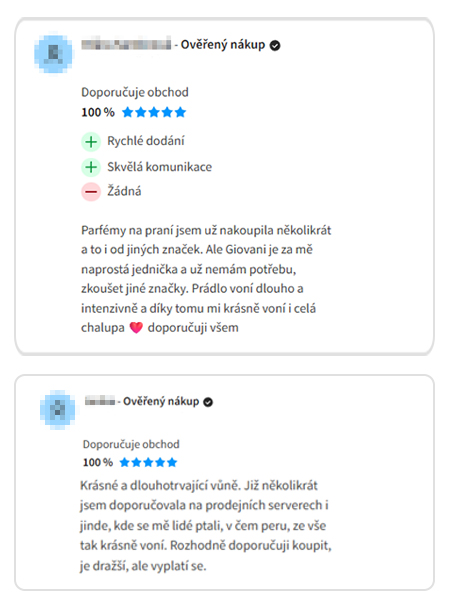 Recenze zákazníka Giovani 8