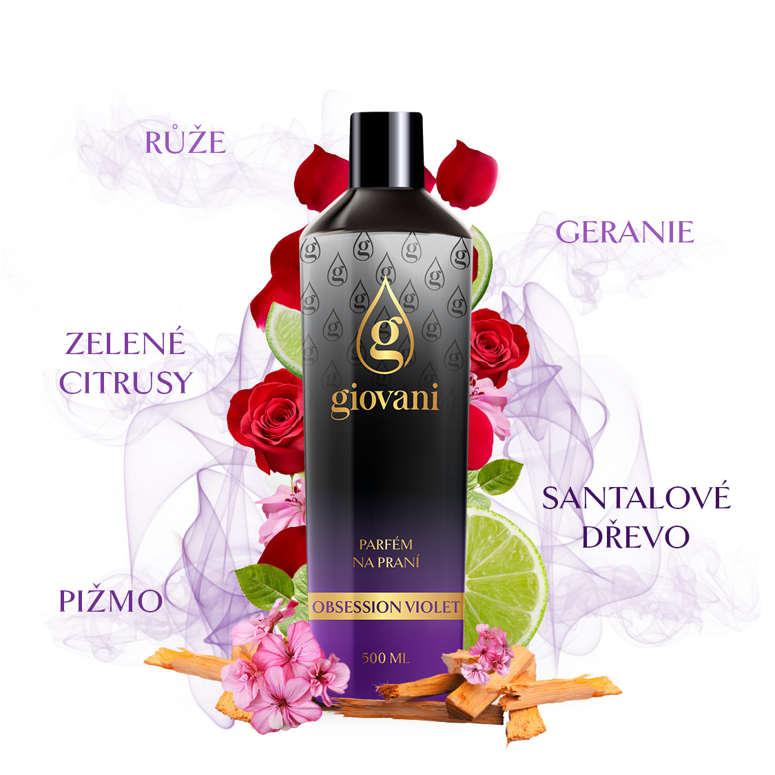 jak voní parfum do pračky Giovani OBSESSION VIOLET