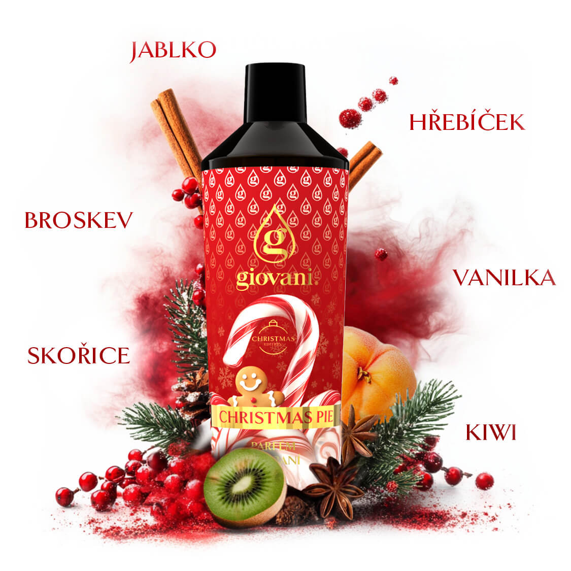 Ingredience parfému na praní Giovani CHRISTMAS PIE