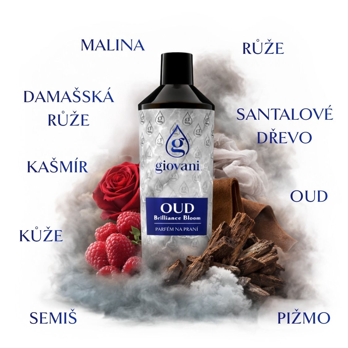 Složení parfému na praní OUD Brilliance Bloom
