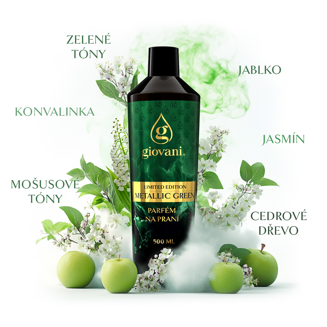 esencie parfemu do praní GIOVANI Metallic Green