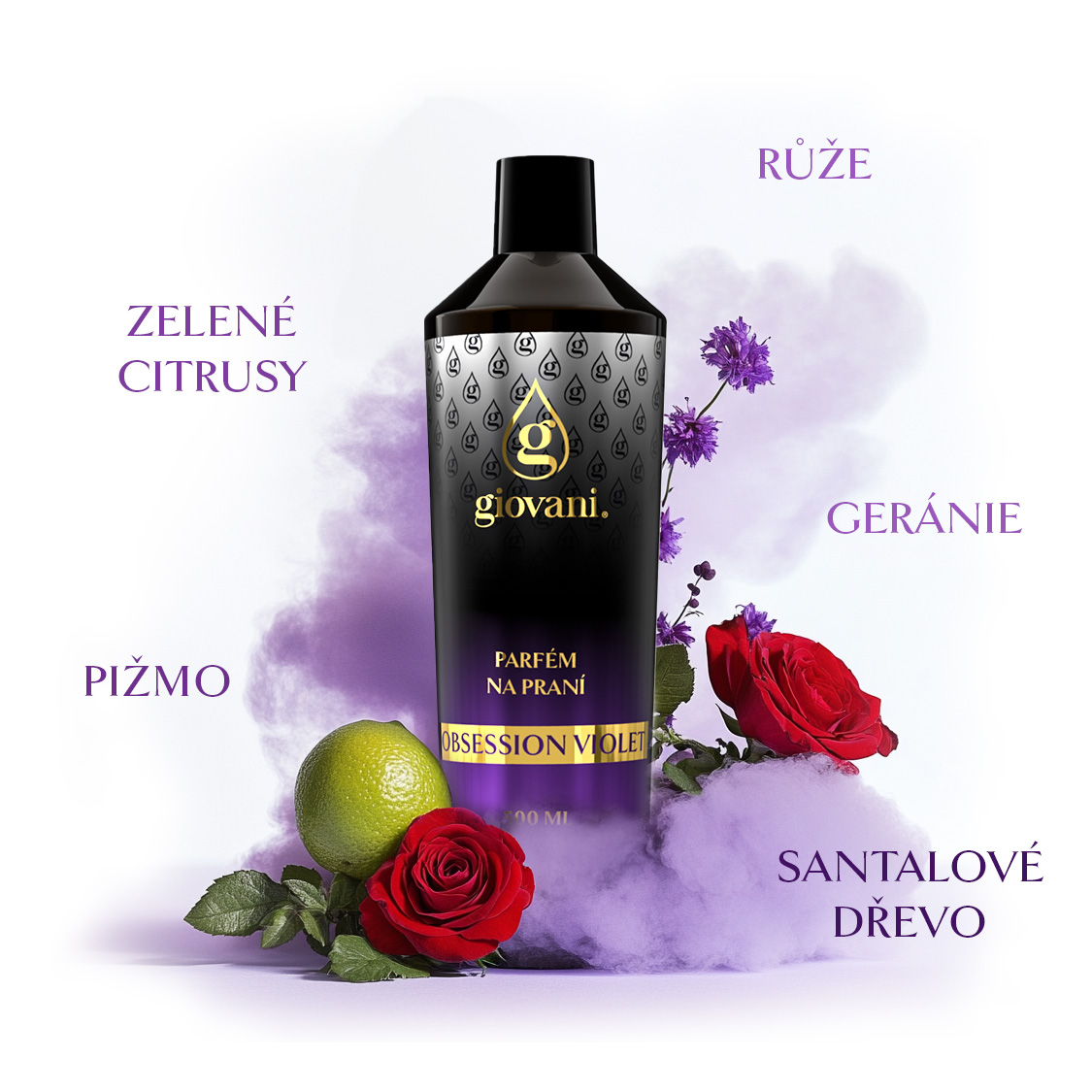 jak voní parfum do pračky Giovani OBSESSION VIOLET