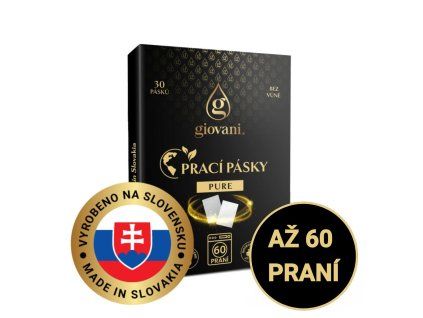 Giovani PURE prací pásky pro 60 pracích cyklů
