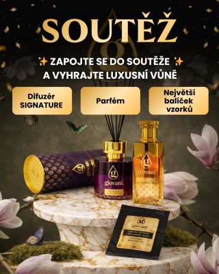 🎉 Soutěžte o luxusní voňavé kombo Giovani®! 😍 Chcete si naplno vychutnat prémiové vůně? Teď máte šanci vyhrát tento...