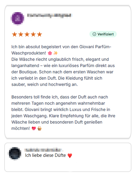 Giovani Kundenbewertung 1