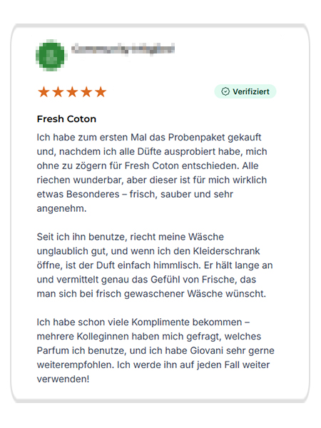 Giovani Kundenbewertung 6