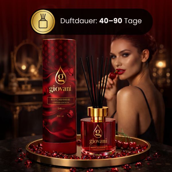 RED CASHMERE Duftöl mit Stäbchen Giovani