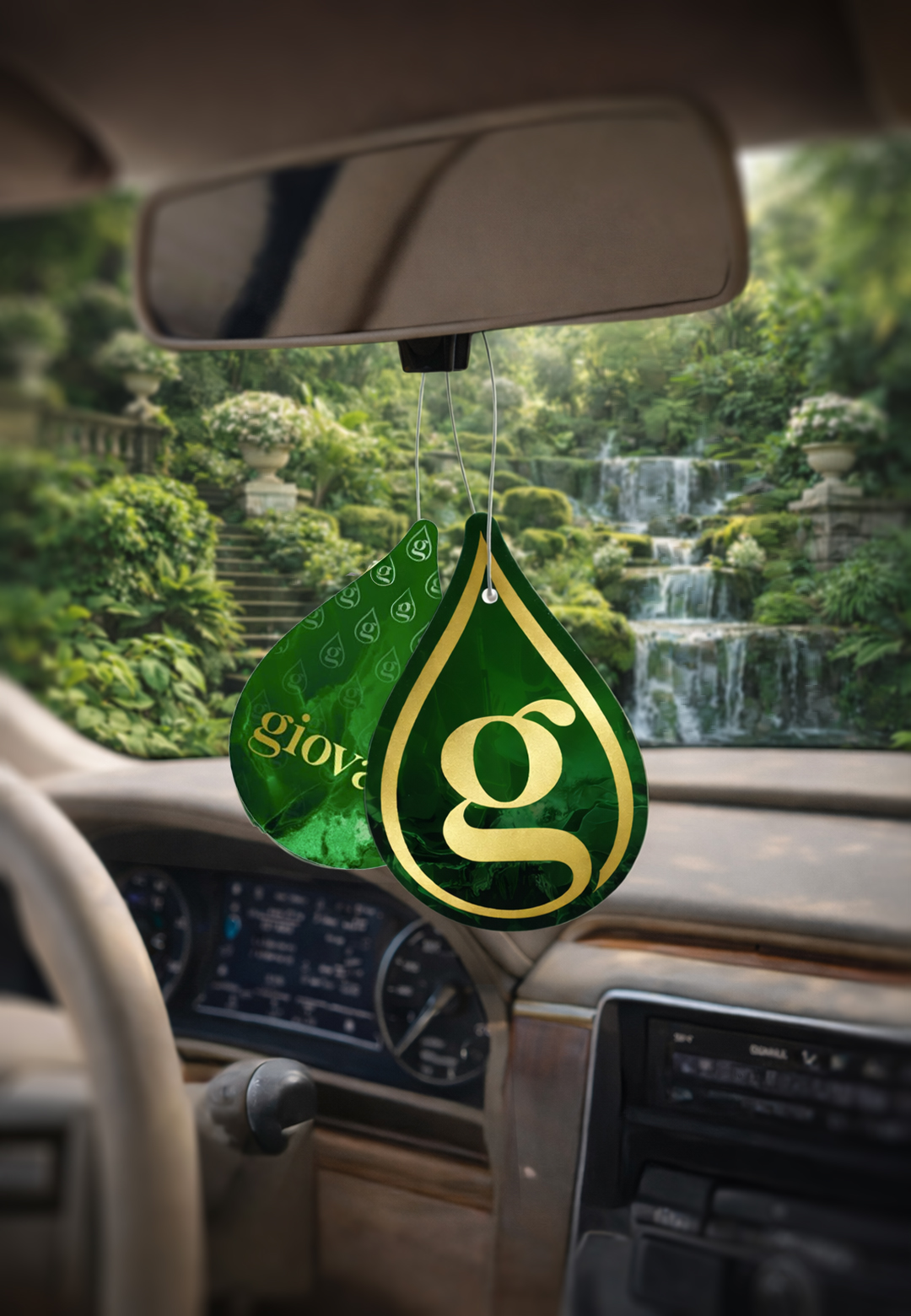 Universeller Anhänger mit Duft METALLIC GREEN