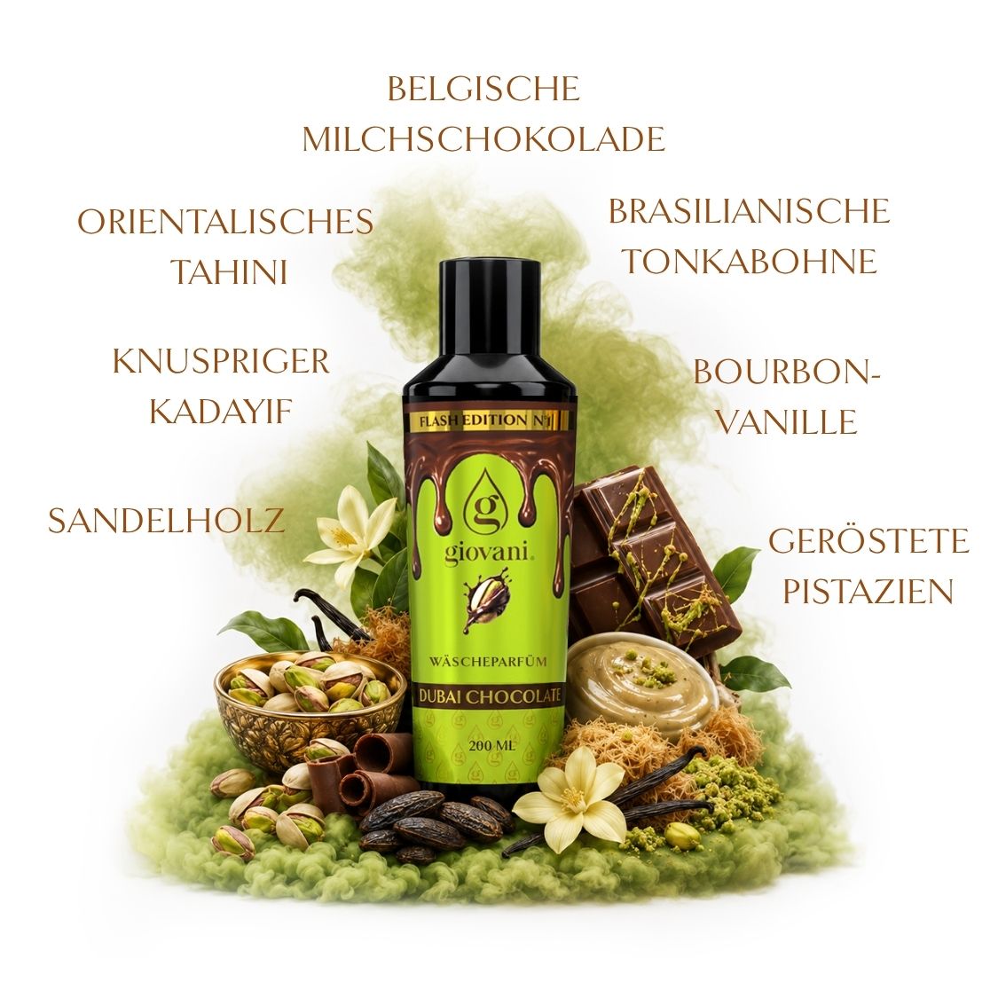Inhaltsstoffe des Wäscheparfums DUBAI CHOCOLATE