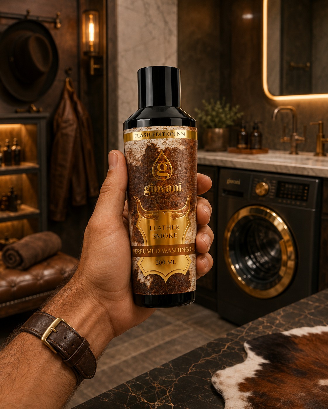 Parfümiertes Waschöl LEATHER SMOKE